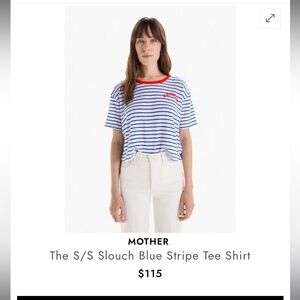 Mother Denim Sz S linen slouch tee never worn